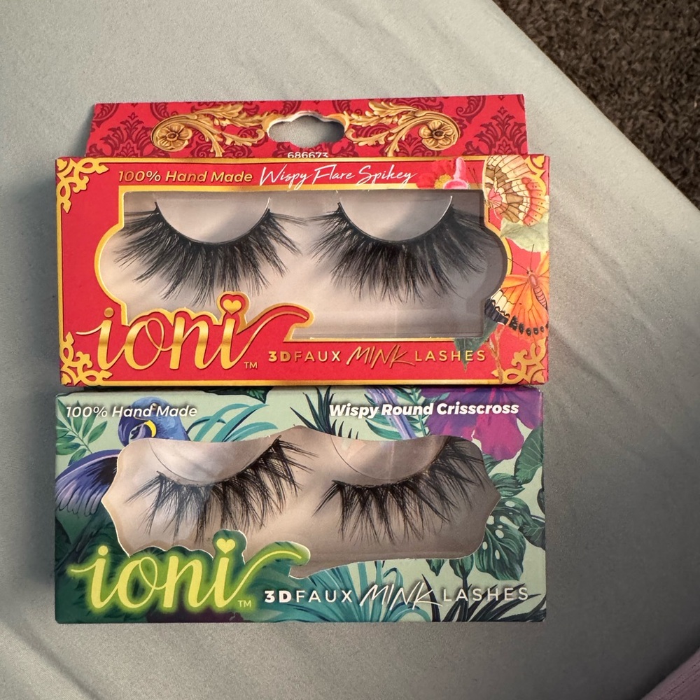 Ioni 3D Faux Mink Lashes Set - Black